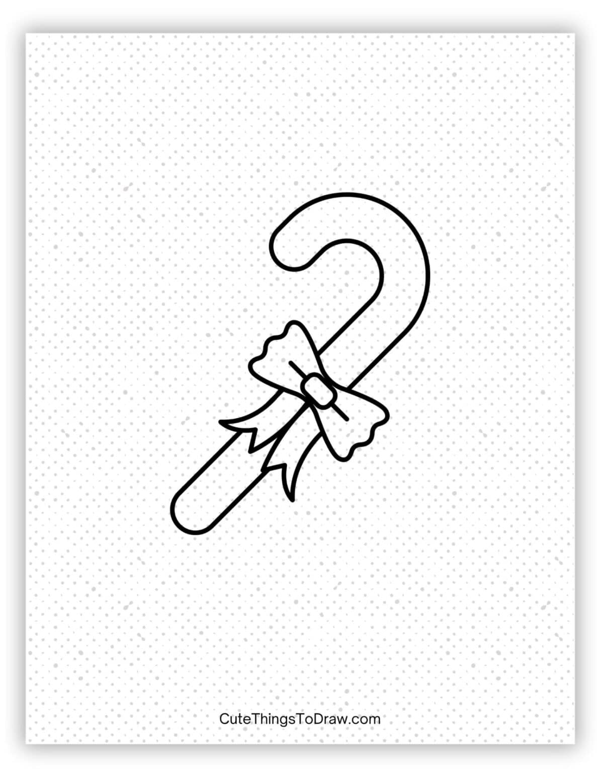 Cute Candy Cane Drawing Ideas - Cute Things to Draw