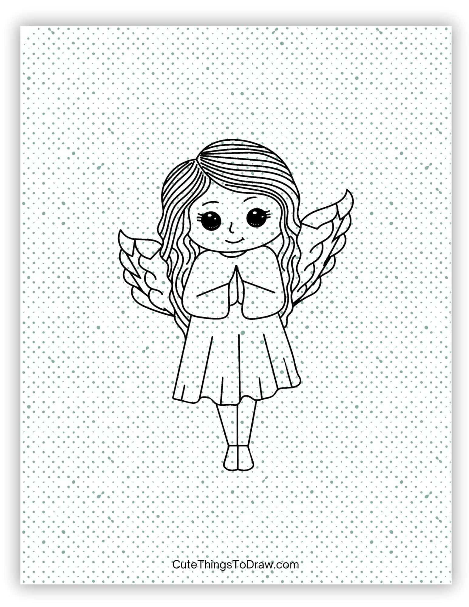 Cute Angel Drawing Ideas - Cute Things to Draw