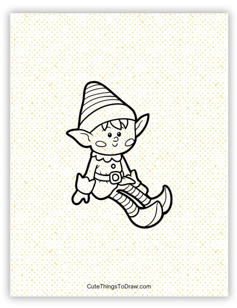 Sitting elf 