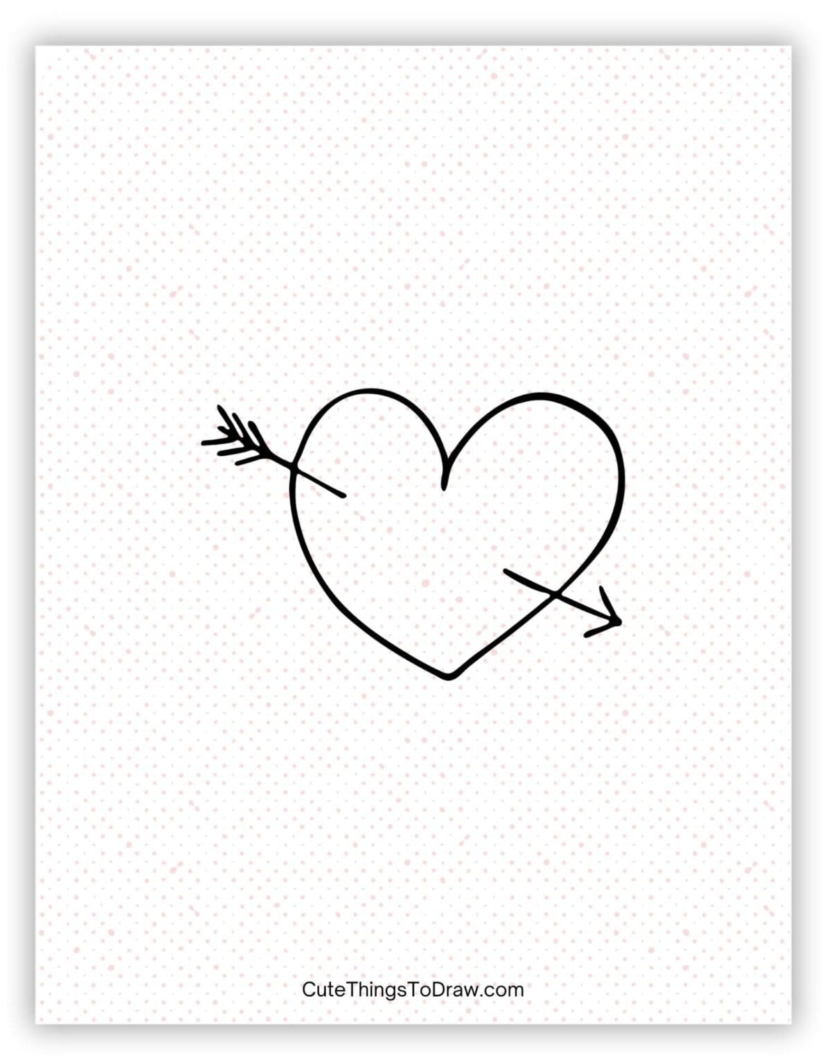 Cute heart drawing ideas cute things to draw
