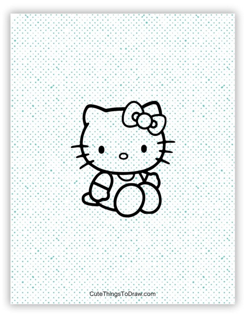Easy to Draw Hello Kitty Drawing