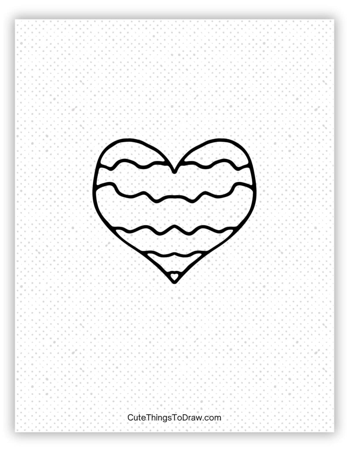 Cute heart drawing ideas cute things to draw