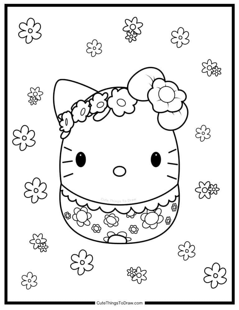 Cute Sanrio Coloring Pages (Free PDF Printables) - Cute Things to Draw