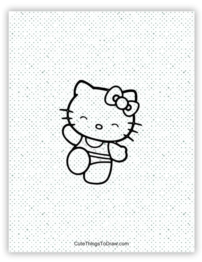 Happy Hello Kitty Drawing