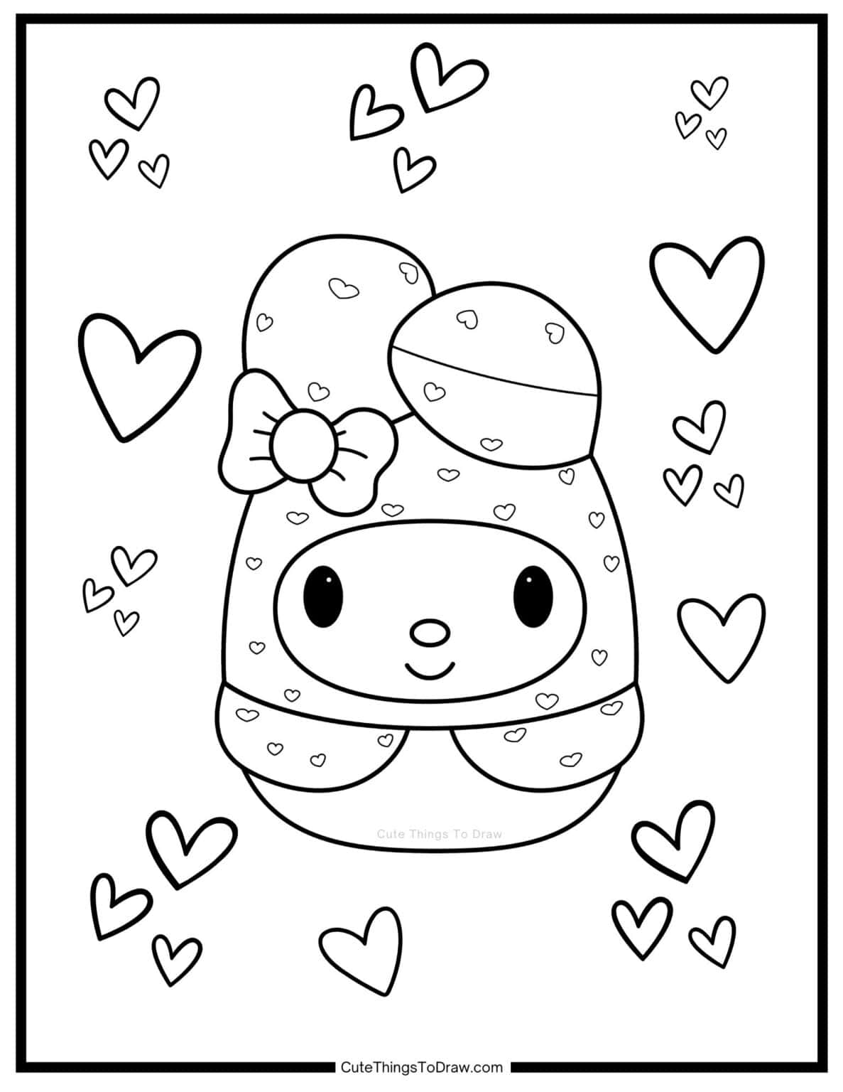 Cute Sanrio Coloring Pages (Free PDF Printables) - Cute Things to Draw