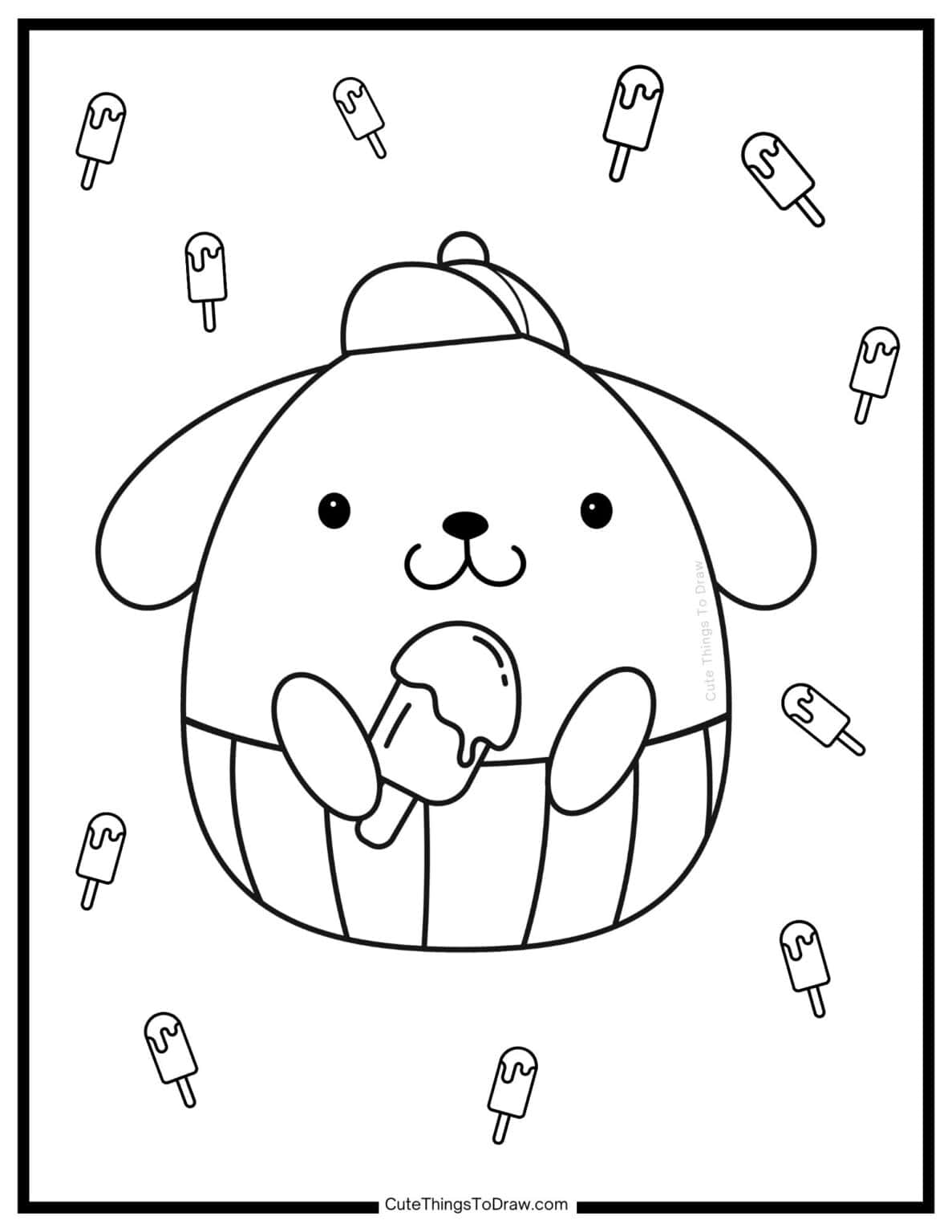 Cute Sanrio Coloring Pages (Free PDF Printables) - Cute Things to Draw