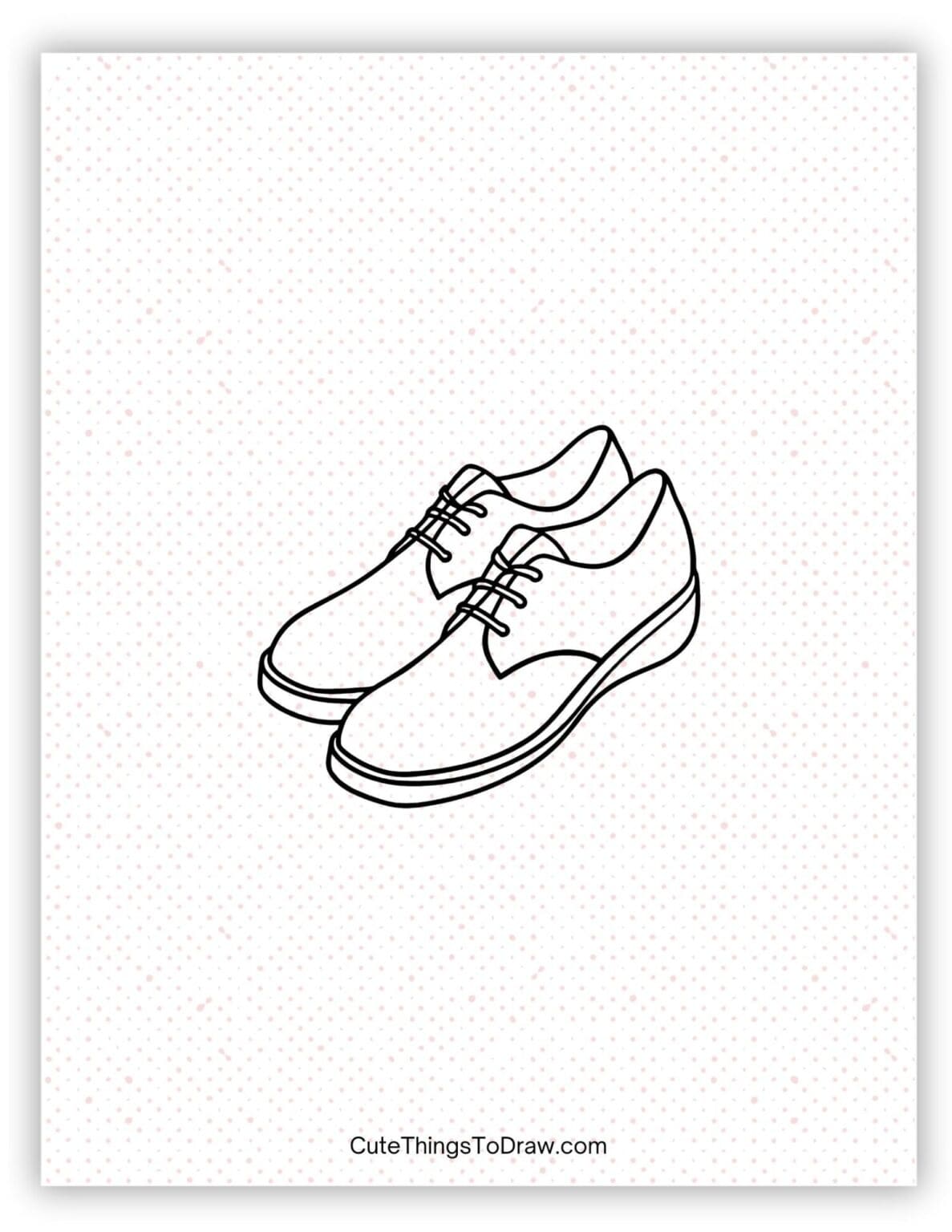37-cute-shoe-drawing-ideas-cute-things-to-draw