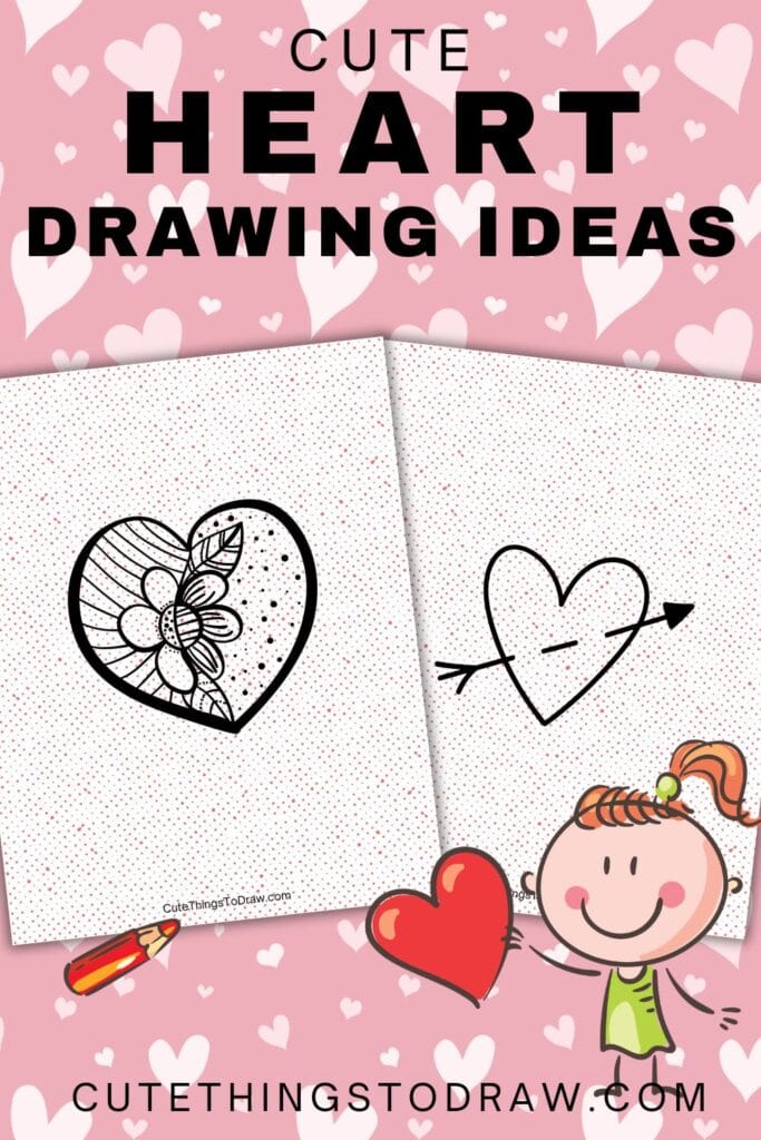 heart drawing pinterest image