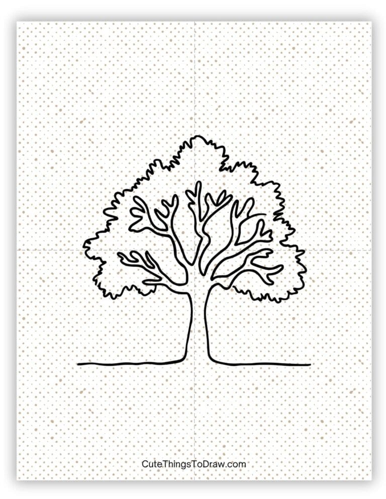 Tall Tree Drawable 39 Cute Tree Drawing Ideas - Cute Things to Draw