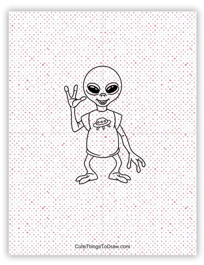 Baby alien drawing