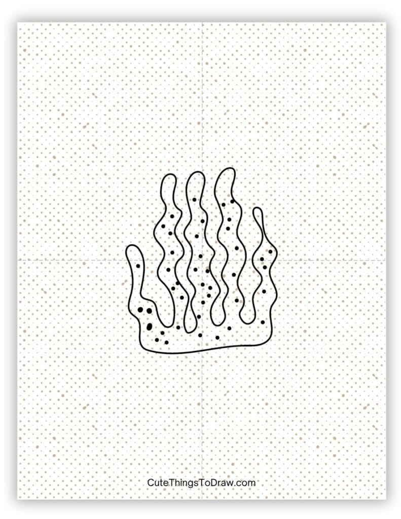 Coral from the sea to draw