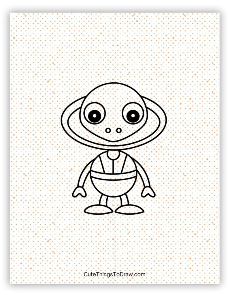 Easy to draw alien