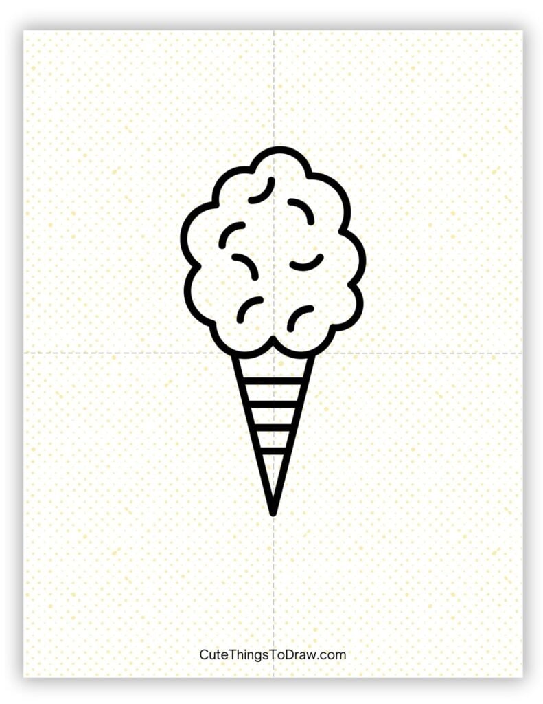 Easy to draw ice cream cone