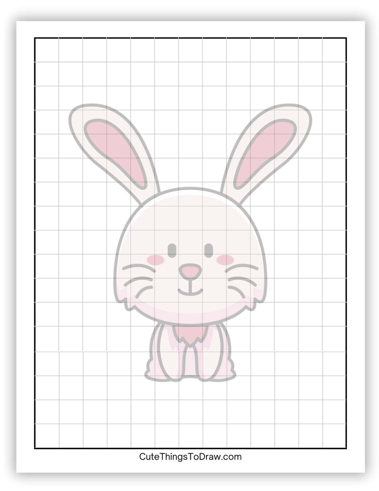Finish Drawing the Rabbit (Free PDF Printable) - Cute Things to Draw