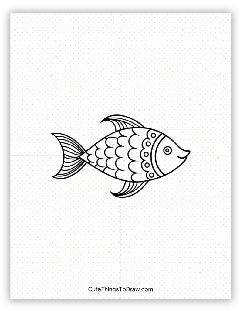Fish from the sea to draw