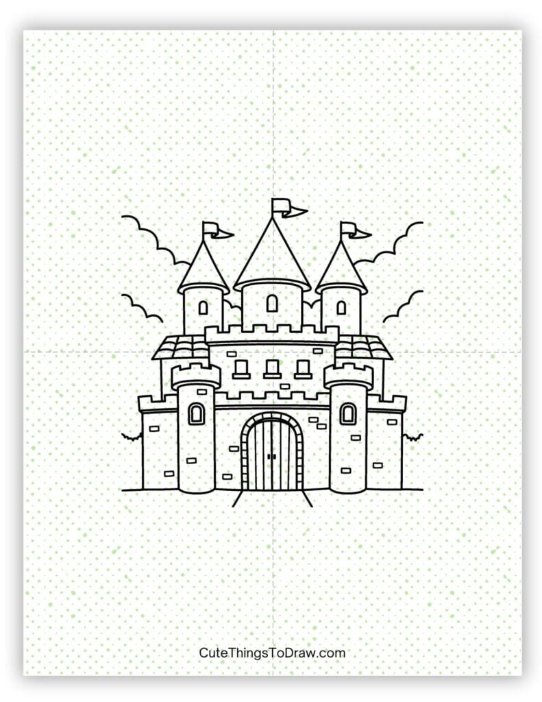Pretty castle to draw