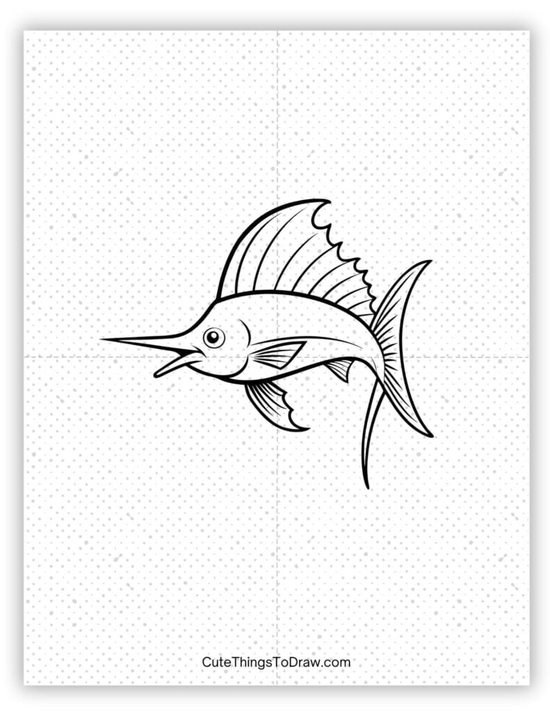 Sailfish drawing
