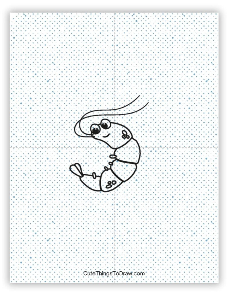 Silly sea creature drawing