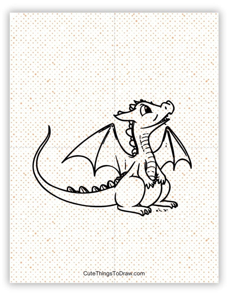 37 Cute Dragon Drawing Ideas - Cute Things to Draw