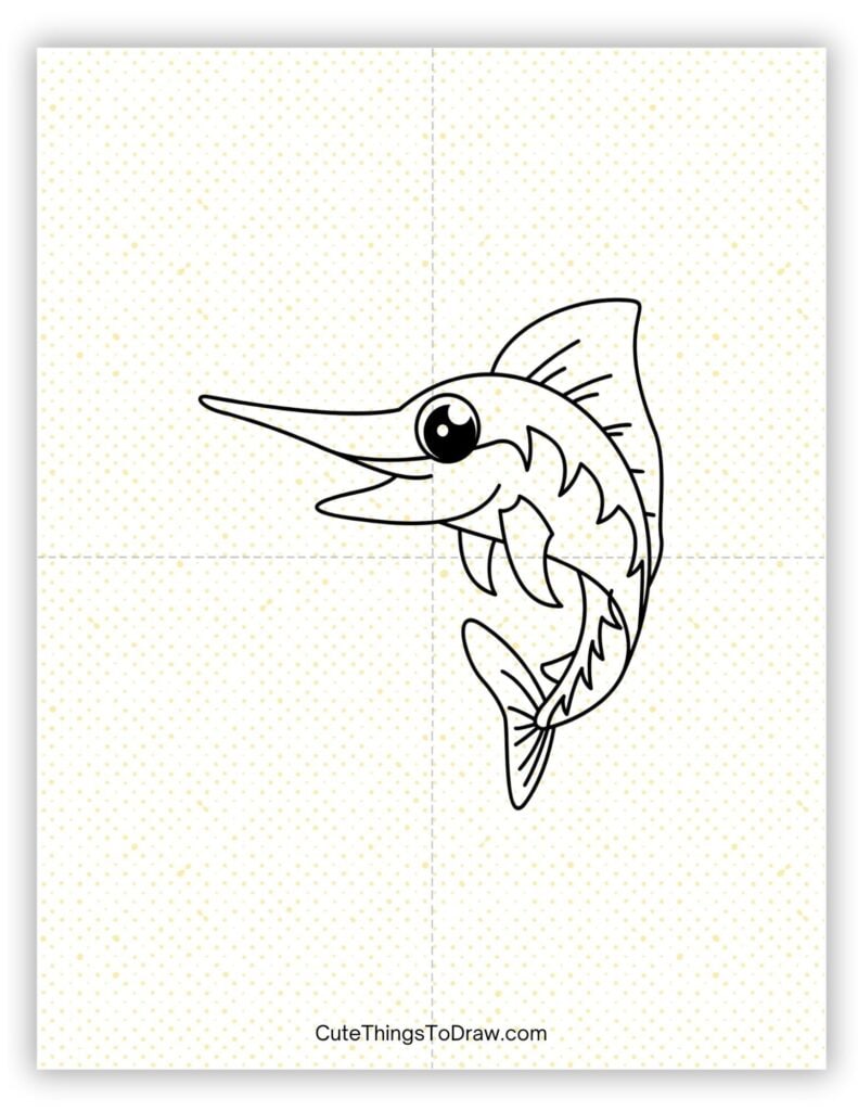 Swordfish drawing