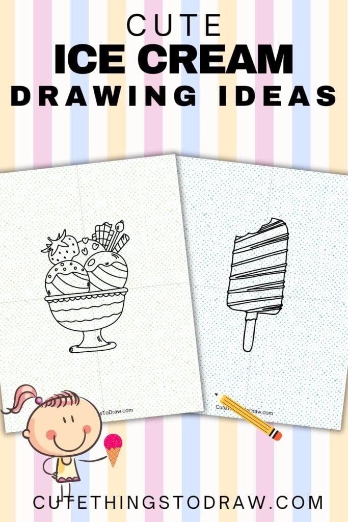 ice cream drawing pinterest image
